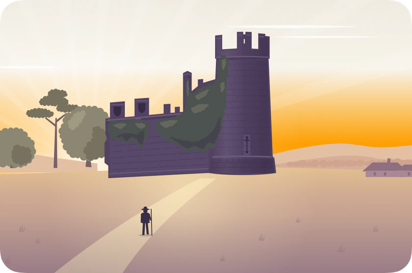 Postcard of the Torre da Fortaleza, Sarria.
